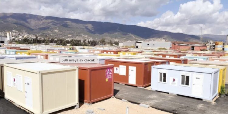 Dünya Kupası esnasında kullanılan konteynerler Hatay’da kurulmaya başlandı