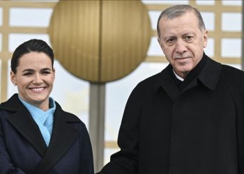 Erdoğan Macaristan Cumhurbaşkanı Novak ile görüştü