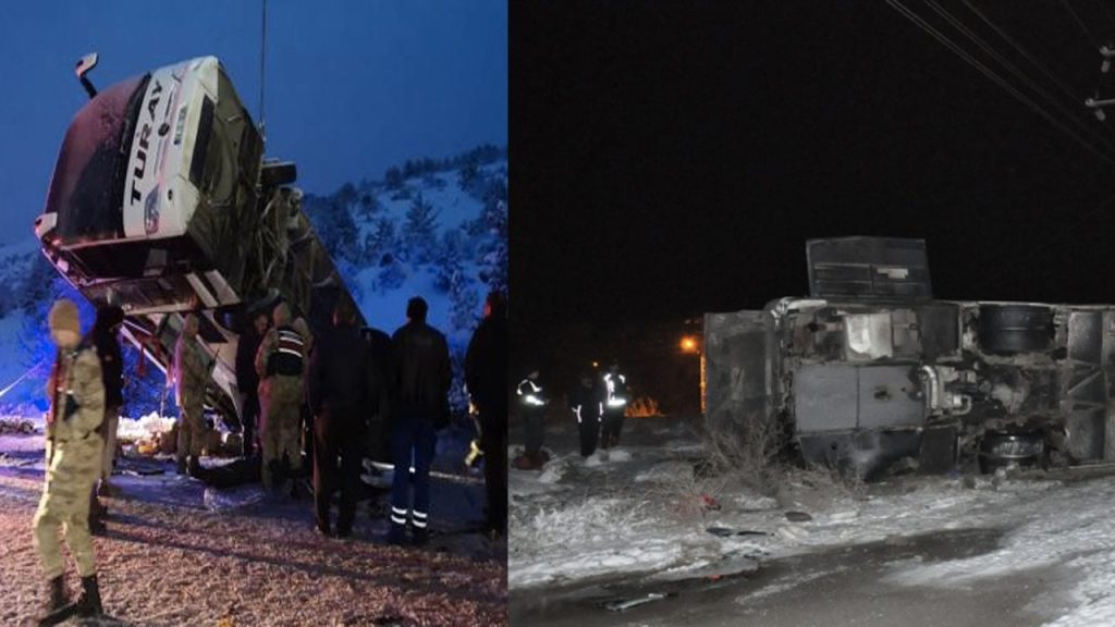 Erzincan ve Yozgat’ta yolcu otobüsü devrildi: Ölü ve yaralılar var