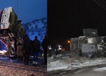 Erzincan ve Yozgat’ta yolcu otobüsü devrildi: Ölü ve yaralılar var