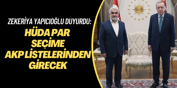 HÜDA PAR duyurdu: Seçime AKP listelerinden gireceğiz