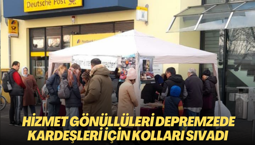 Hizmet gönüllüleri depremzede kardeşleri için kolları sıvadı