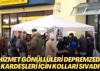 Hizmet gönüllüleri depremzede kardeşleri için kolları sıvadı