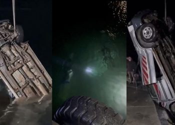 Hopa Limanı'nda kamyonet denize düştü: Bir ölü, bir yaralı