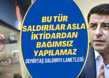 İYİ Parti’ye yapılan saldırıyı lanetleyen Demirtaş: Bu tür saldırılar asla iktidardan bağımsız yapılamaz
