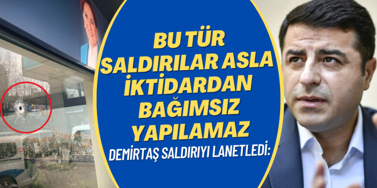 İYİ Parti’ye yapılan saldırıyı lanetleyen Demirtaş: Bu tür saldırılar asla iktidardan bağımsız yapılamaz