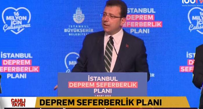 İmamoğlu, ‘Deprem Seferberlik Planını’ açıkladı: Her şeyi sıfırdan başlatıyoruz