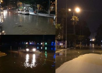 İskenderun'de deniz yükseldi, sahil yolu su altında kaldı