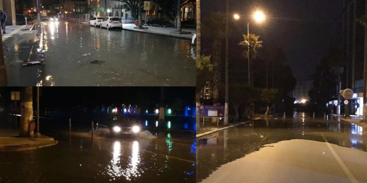 İskenderun'de deniz yükseldi, sahil yolu su altında kaldı