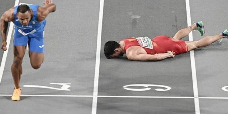 İstanbul’daki yarışta İspanyol atlet Enrique Llopis korkuttu