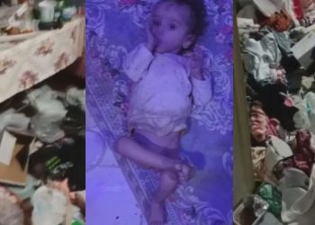 Komşuları görünce şoke oldu! Çöp evde bulunan 1,5 yaşında bebek tedavi altına alındı