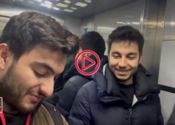 Medyascope muhabiri, Zafer ve Memleket Partili yetkililerle asansörde mahsur kaldı