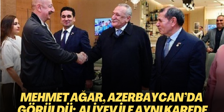 Mehmet Ağar, Azerbaycan’da görüldü: Aliyev ile aynı karede