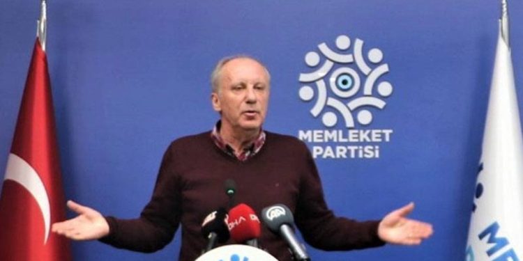 Memleket Partisi'nin Cumhurbaşkanı adayı Muharrem İnce oldu