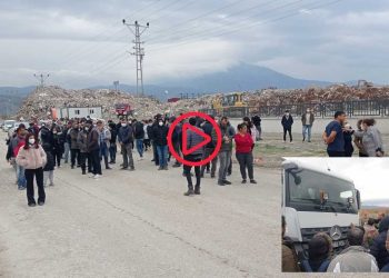 Samandağ'da enkazların yerleşim yerine yakın bölgeye dökülmesine karşı direniş var