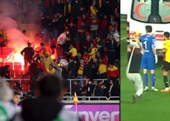 Stada yangın kapısından, üzerim aranmadan girdim