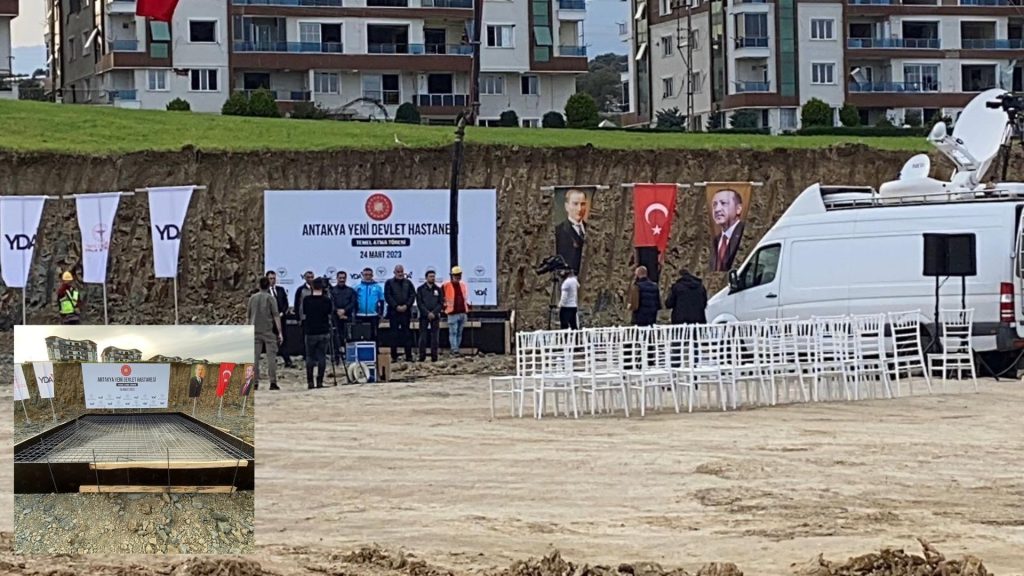 Tören var temel yok: Antakya Hastenesi için de aynı uygulama yapılmış