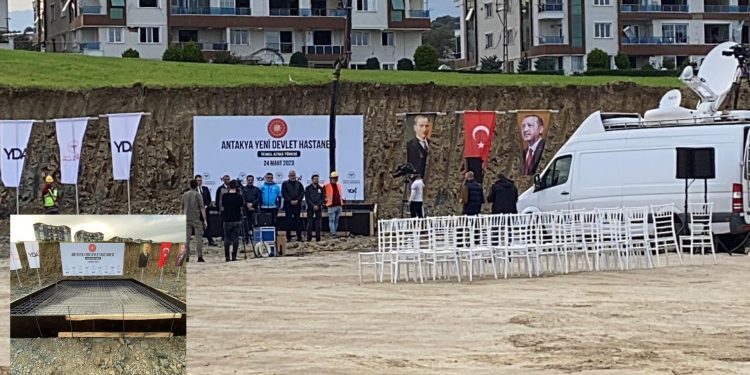 Tören var temel yok: Antakya Hastenesi için de aynı uygulama yapılmış