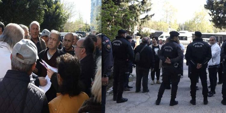 600 daireli sitedeki 'karot' tartışmasında ekipler numune almadan ayrıldı