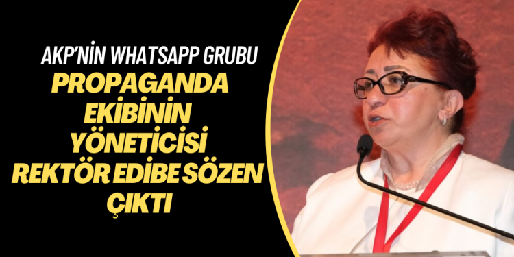 AKP’nin WhatsApp propaganda grubunun yöneticisi rektör Edibe Sözen çıktı: Grupta kimler yok ki…