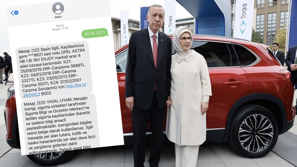 Ağırel: Erdoğan'a teslim edilen TOGG'un plakası bir Opel araca aitmiş