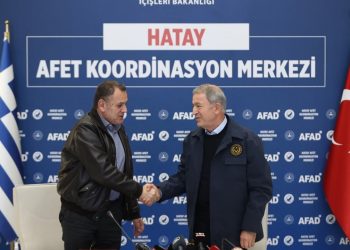 Akar ve Yunanistan Savunma Bakanı, Hatay'dan dostluk mesajı verdi