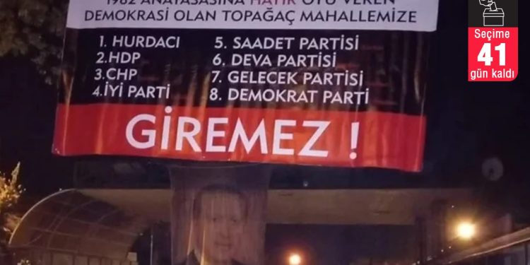 Altı parti 'Millet İttifakı ve HDP giremez' afişine suç duyurusunda bulunacak