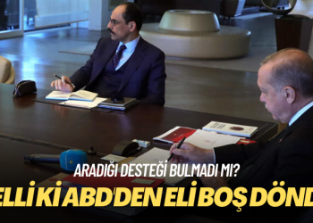 Aradığı desteği bulmadı mı? Belli ki ABD’den eli boş döndü