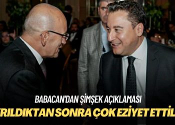 Babacan’dan Şimşek açıklaması: AK Parti’den ayrıldıktan sonra çok eziyet ettiler 