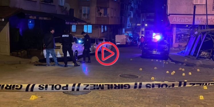 Bahçelievler'de bir iş yerine silahlı saldırı düzenlendi, 47 boş kovan bulundu