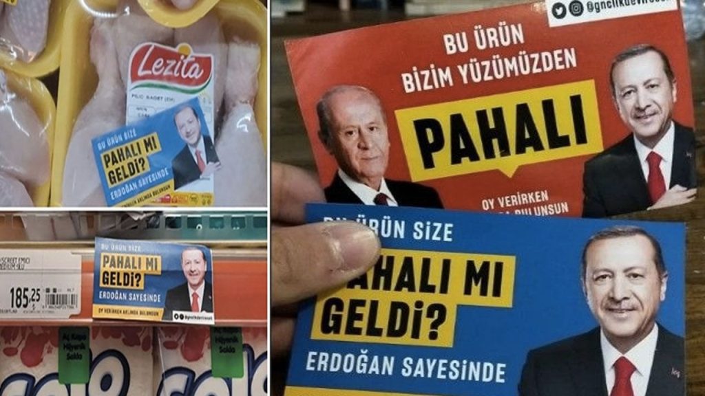 'Bu ürün size pahalı mı geldi? Erdoğan sayesinde' çıkartması yapıştırmıştı: CHP gençlik kolları üyesi gözaltına alındı