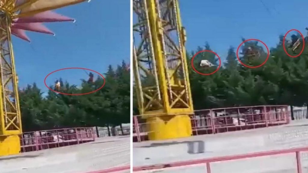 Bursa'daki lunaparkta art arda iki kaza