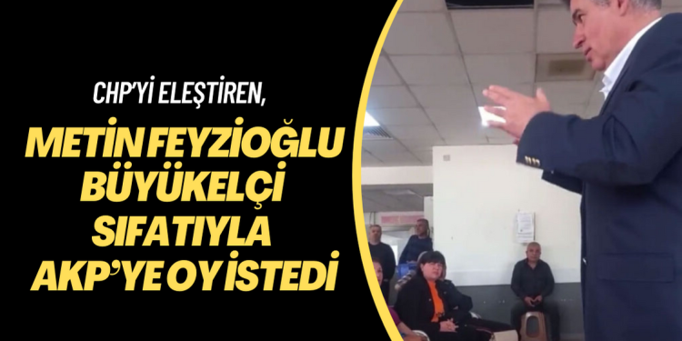 CHP’yi eleştiren Metin Feyzioğlu büyükelçi sıfatıyla AKP’ye oy istedi