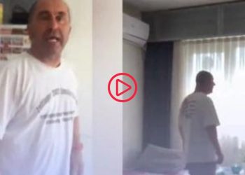 Çıkarmak istediği kiracısının evini bastı, eşyaları kırıp darbetti