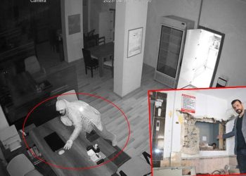 Diyarbakır'da depremde hasar gören binada hırsızlık: İş yerinin duvarını balyozla kırdılar