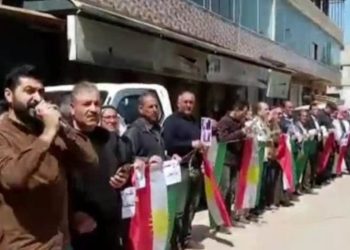 ENKS, Newroz katliamına karşı Haseke'de eylem yaptı: 'Silahlı gruplar Afrin'den çıkarılmalı'