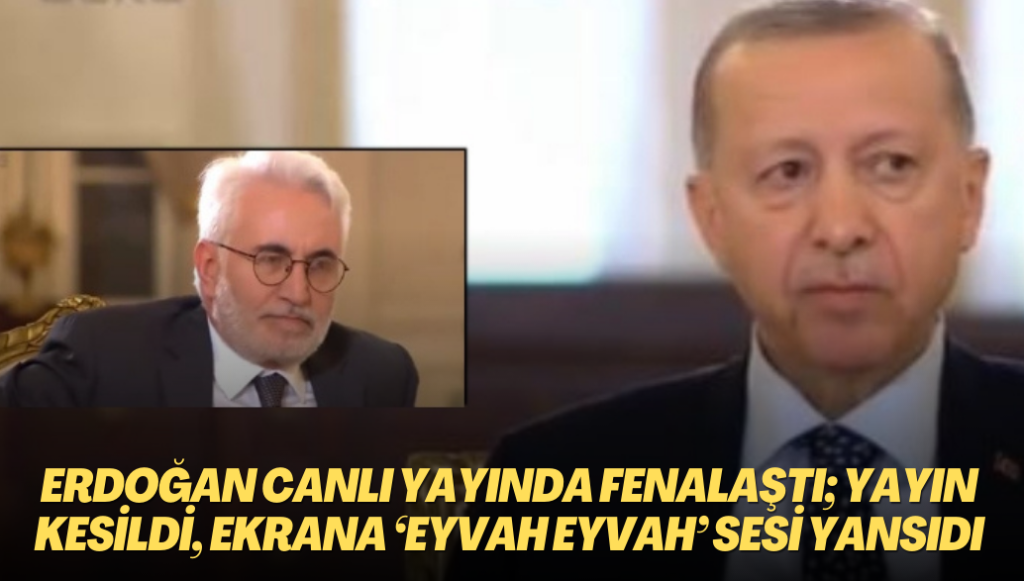 Erdoğan canlı yayında fenalaştı; Yayın kesildi, ekrana ‘eyvah eyvah’ sesi yansıdı