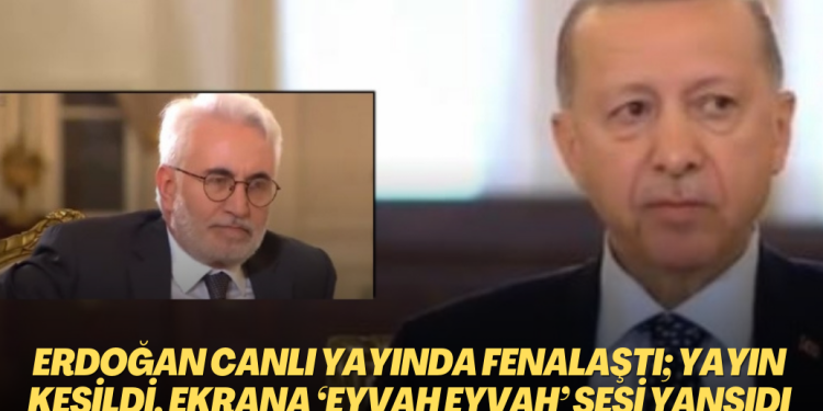 Erdoğan canlı yayında fenalaştı; Yayın kesildi, ekrana ‘eyvah eyvah’ sesi yansıdı