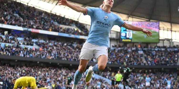 Erling Haaland rekor kırdı, Manchester City kazandı