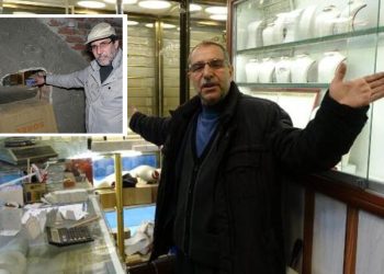Erzurum’da kuyumcuyu soyan hırsızlar 23 kilo altınla sırra kadem bastı