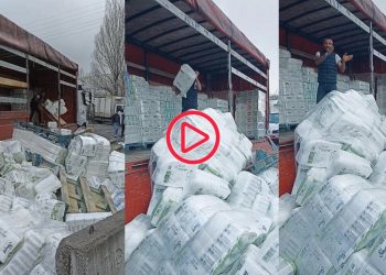 Esenyurt'ta üç gün bekletilen TIR şoförü yükünü sokağa attı