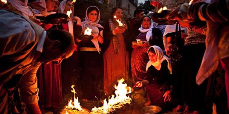 HDP, Êzidîlerin Çarşema Sor Bayramı'nı kutladı