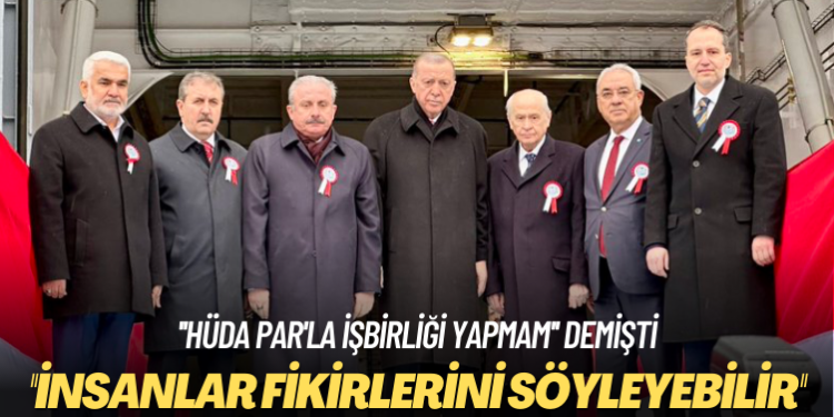 ”HÜDA PAR’la işbirliği yapmam” demişti: İnsanlar fikirlerini söyleyebilir