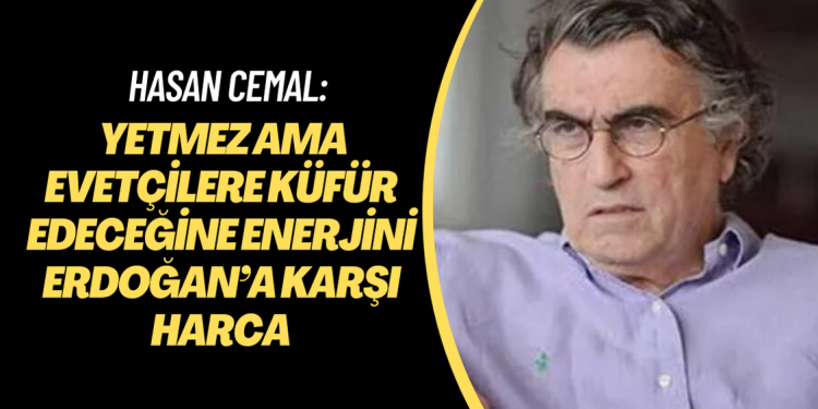 Hasan Cemal: Yetmez ama evetçilere küfür edeceğine enerjini Erdoğan’a karşı harca