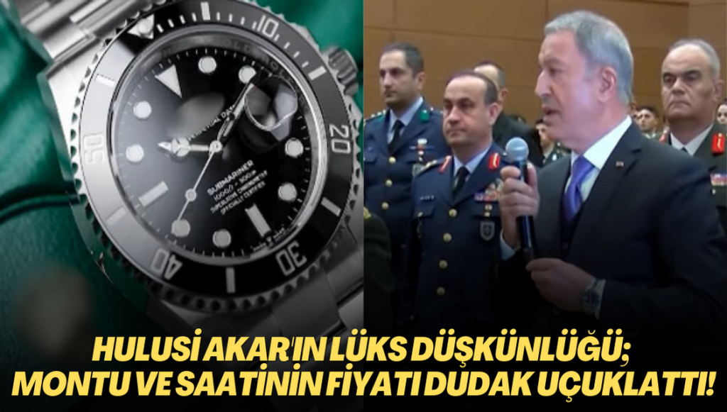 Hulusi Akar’ın lüks düşkünlüğü; Montu ve saatinin fiyatı dudak uçuklattı!