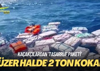 Kaçakçılardan ‘tasarruf paketi’ ‘Yüzer halde’ 2 ton kokain