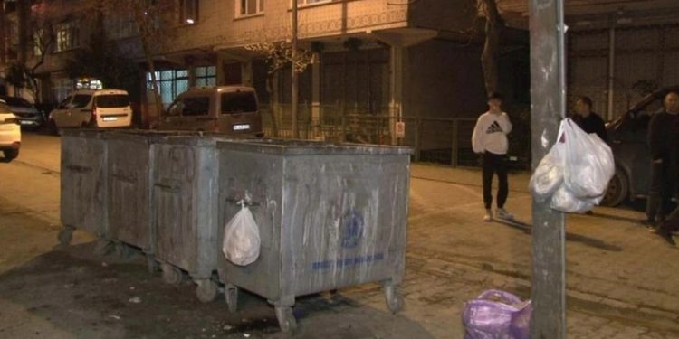 Kan donduran olay: Çöp konteynerinin yanındaki poşetten çıkanlar tüyler ürpertti