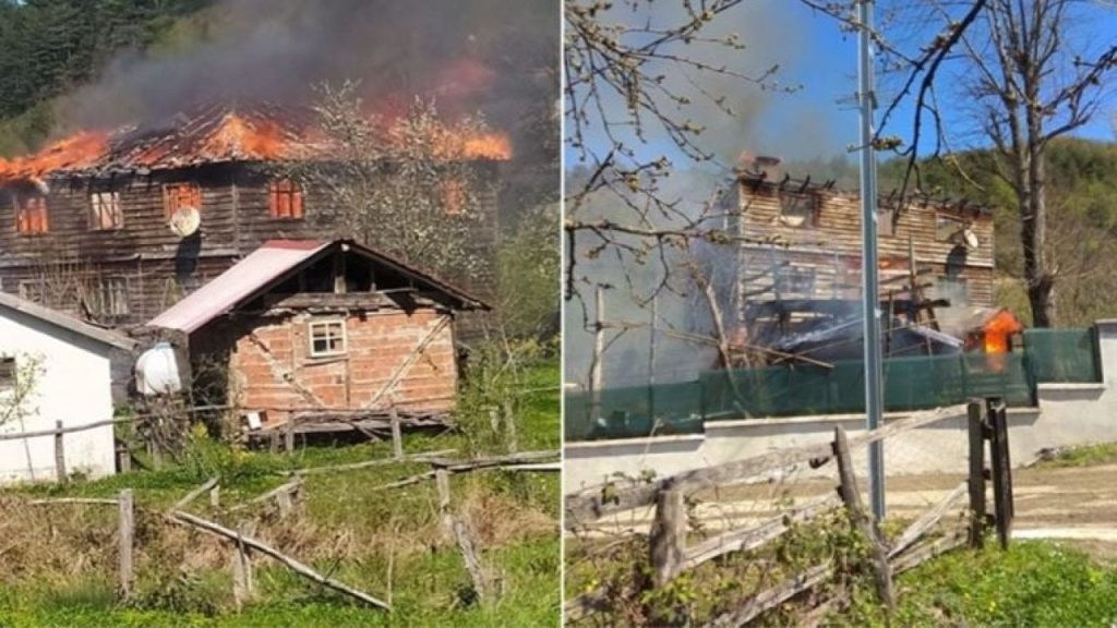 Kastamonu'da ahşap evde yangın: Bir ölü, bir yaralı