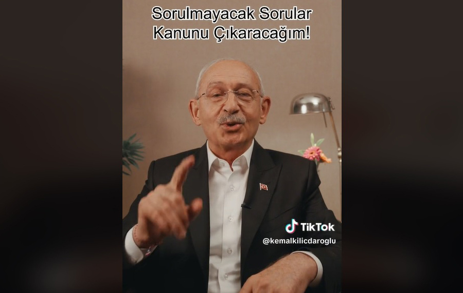 Kılıçdaroğlu TikTok’tan duyurdu: ‘Bay Kemal sorulmayacak sorular kanunu çıkaracak’