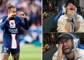 Neymar canlı yayında servet kaybetti; önce ağladı, sonra kahkaha attı!